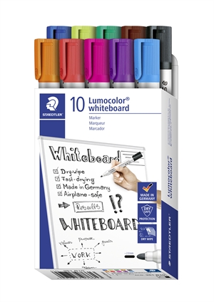 Staedtler WB Marker Lumocolor okrągły 2mm różne kolory (10)